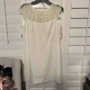 Whbm Elegant White Lace Dress NWT